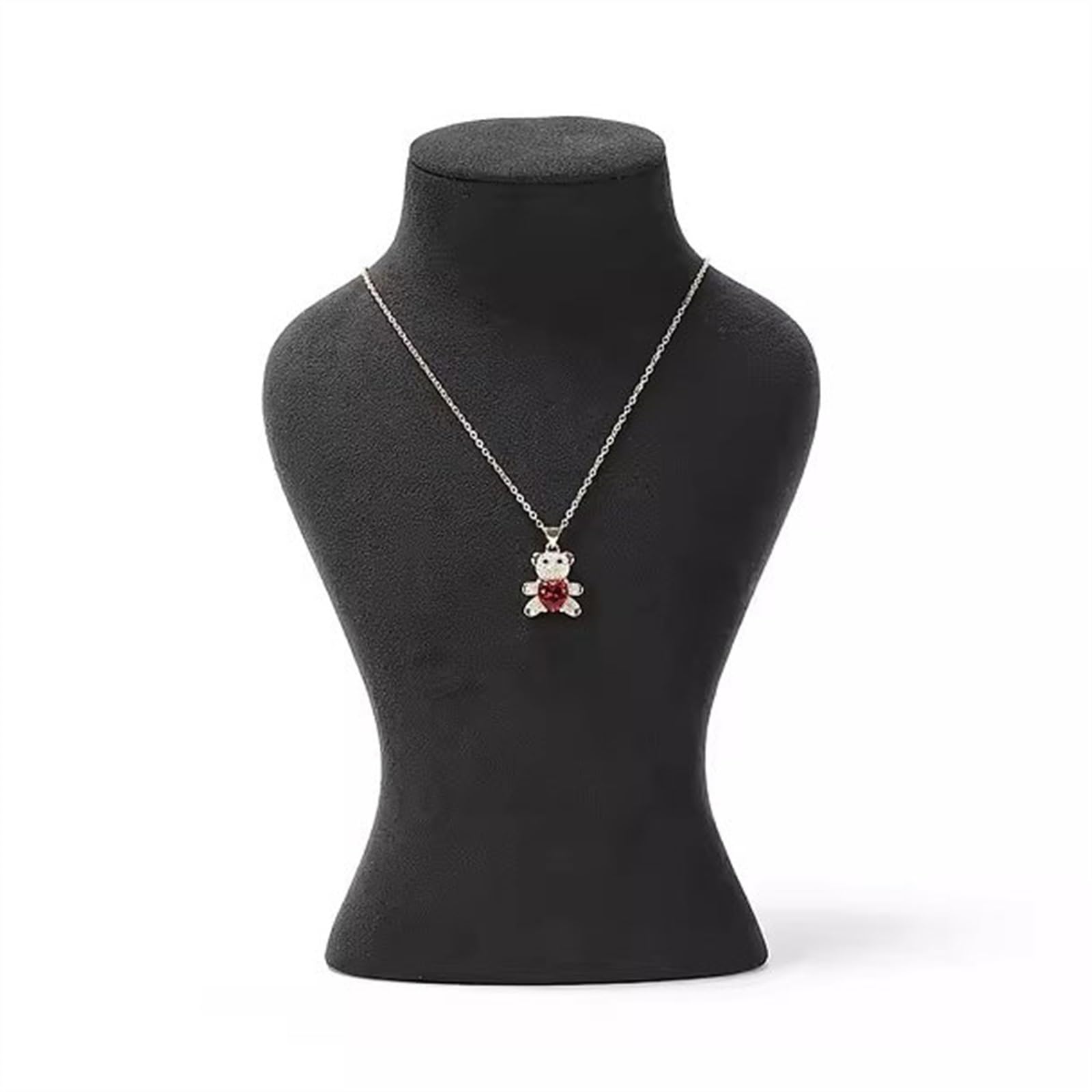 Soporte Organizador de Joyas - Exhibidor de Busto de maniquí 3D para Collares, Cadenas y Accesorios organización del hogar (Un Color, Talla S).
