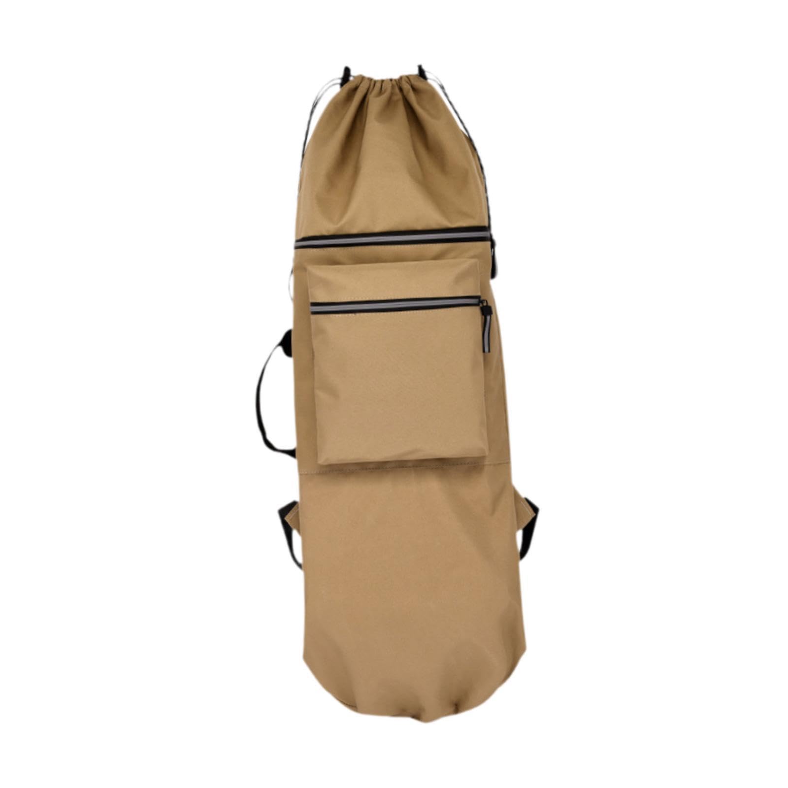 QSTDGVPW Travel Skateboard Backpack Skateboard Carrier Travel Lightweight Practical Portable Waterproof Indoor Nylon Pouch Handbag