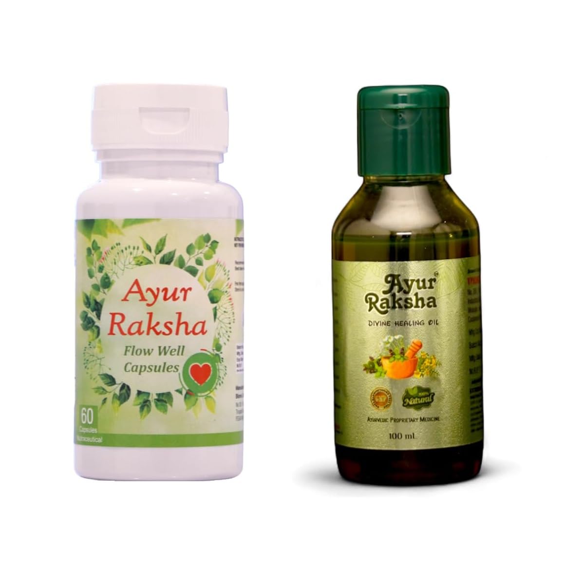 Ayur Raksha Varigone Vein Capsules, 60 Tablets and Massage Oil, 100ml (B0D54DNPPC) Amazon Price History, Amazon Price Tracker