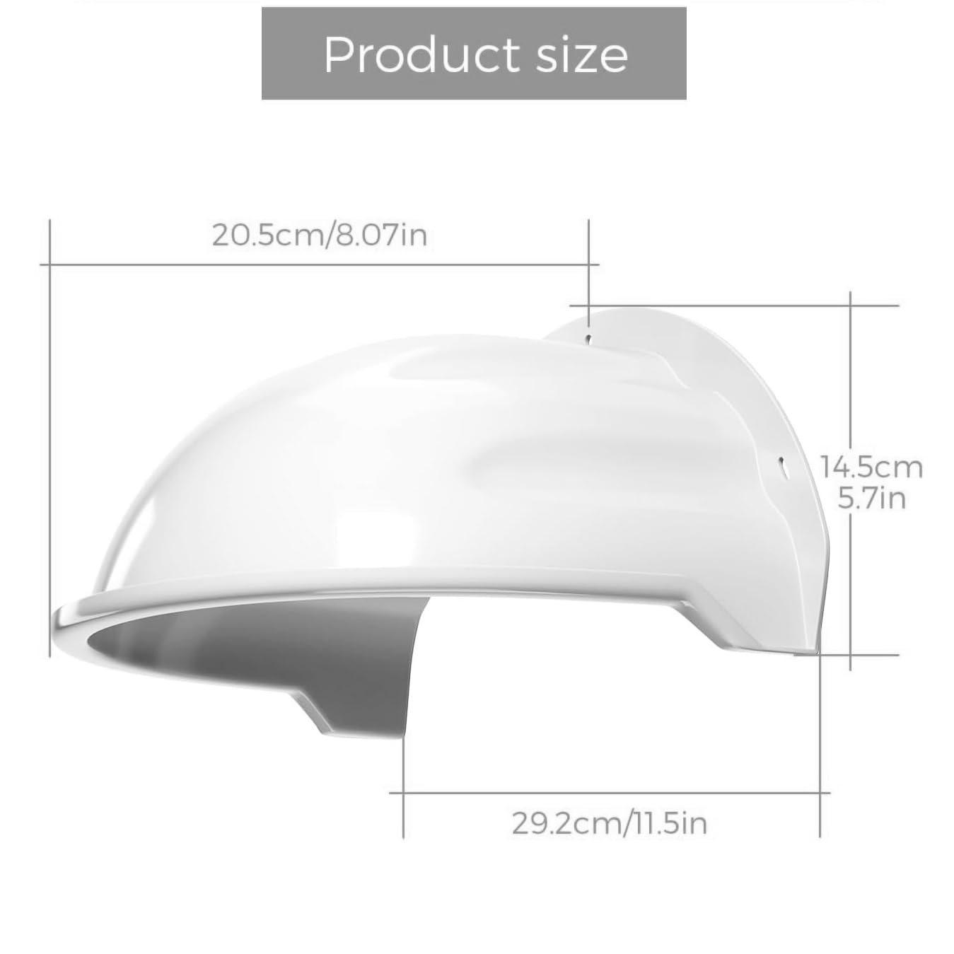 Copertura universale per telecamera di sicurezza, protezione da sole e pioggia – tetto protettivo resistente alle intemperie per telecamere a cupola/proiettile, campanelli e altro (3 X bianco)