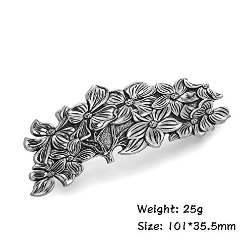 Metal Barrettes Flower And Butterfly Hairpin Large Hand Crafted Fashion Hair Clips Headwear For Woman #TOP4