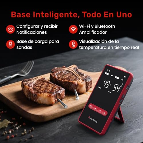 Termómetro para carne X Pro impermeable IP69 que evita asados secos con sus sondas inalámbricas 2