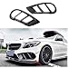 XOBO Cubierta de la Parrilla de la lámpara antiniebla Adapta a Mercedes Benz Clase C W205 C205 A205 Sport C43 AMG 2015-2018 C200 C300 C350 C400 Rejilla de luz de Parachoques Delantero Rejillas