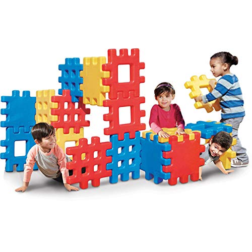 Little Tikes Big Waffle Block Set - 18 pieces, Blue/Red/Yellow - image 7
