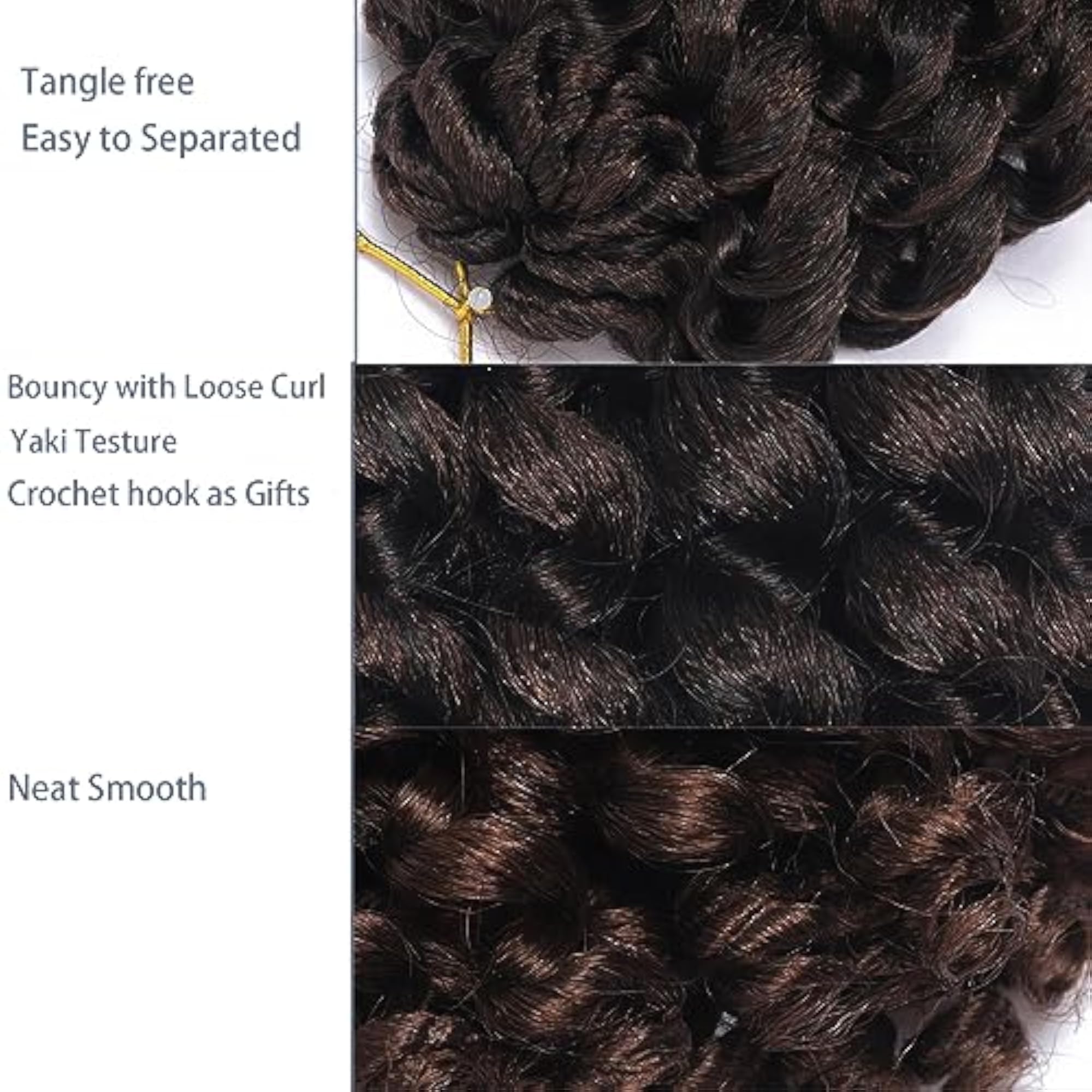 3 Packs 2X Ringlet Wand Curl Jamaican Bounce Synthetic Hair Extensions