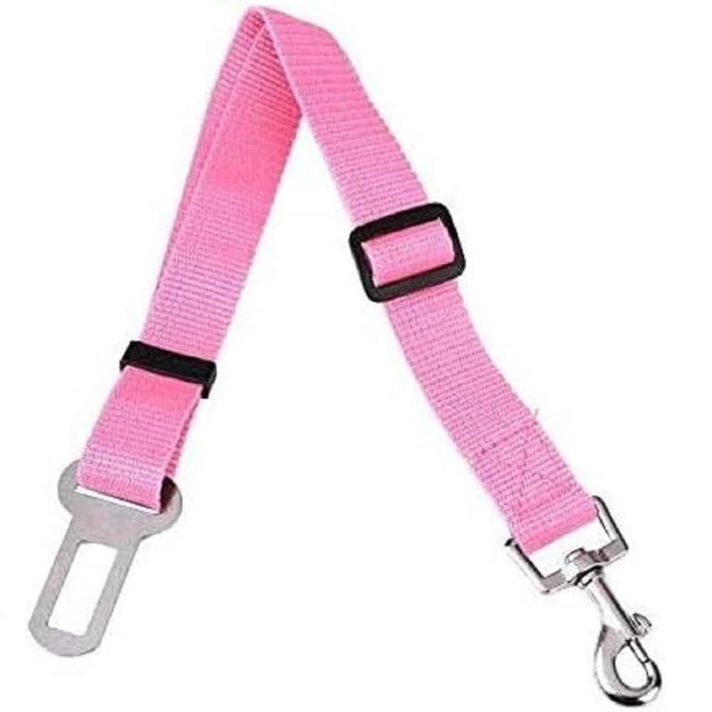 Ceinture de sécurité pour Chiens, Animaux pour Voiture, réglable, Rose