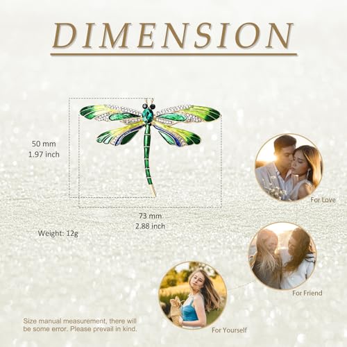 Image of Fashion Dragonfly Booch Pin Jewelry Gift for Women