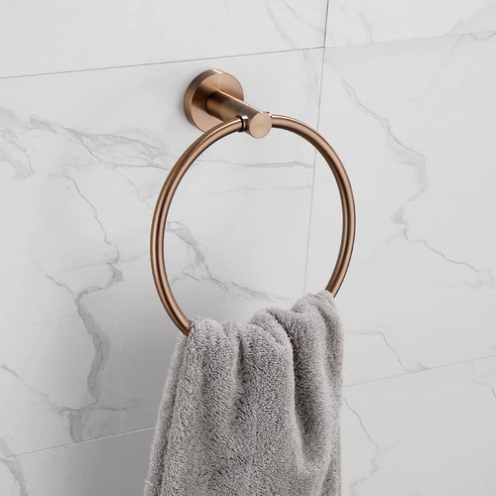Étagère d'angle de salle de bain or rose brossé pour gagner de la place