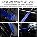 Wetado Trim Removal Tool, Car Upholstery Repair Kit, Car Door Audio Panel Trim Removal Set, Fastener Terminal Remover Tool Set Clips Pry Kit Auto Clip Pliers (8PCS Blue)