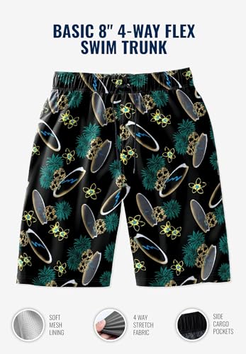 KingSize Men's Big & Tall Basic 8" 4-Way Flex Swim Trunk2