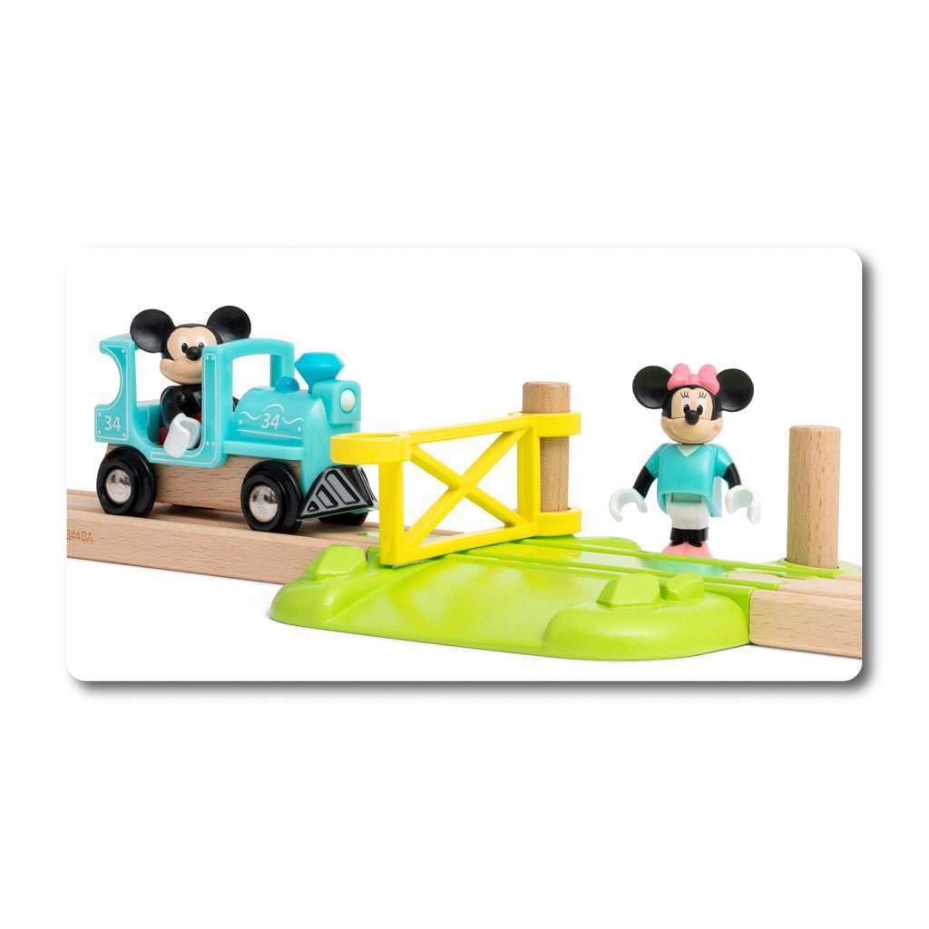 BRIO World 32277 Micky Maus Eisenbahn-Set - Ergänzung der BRIO Holzeisenbahn - Empfohlen ab 3 Jahren