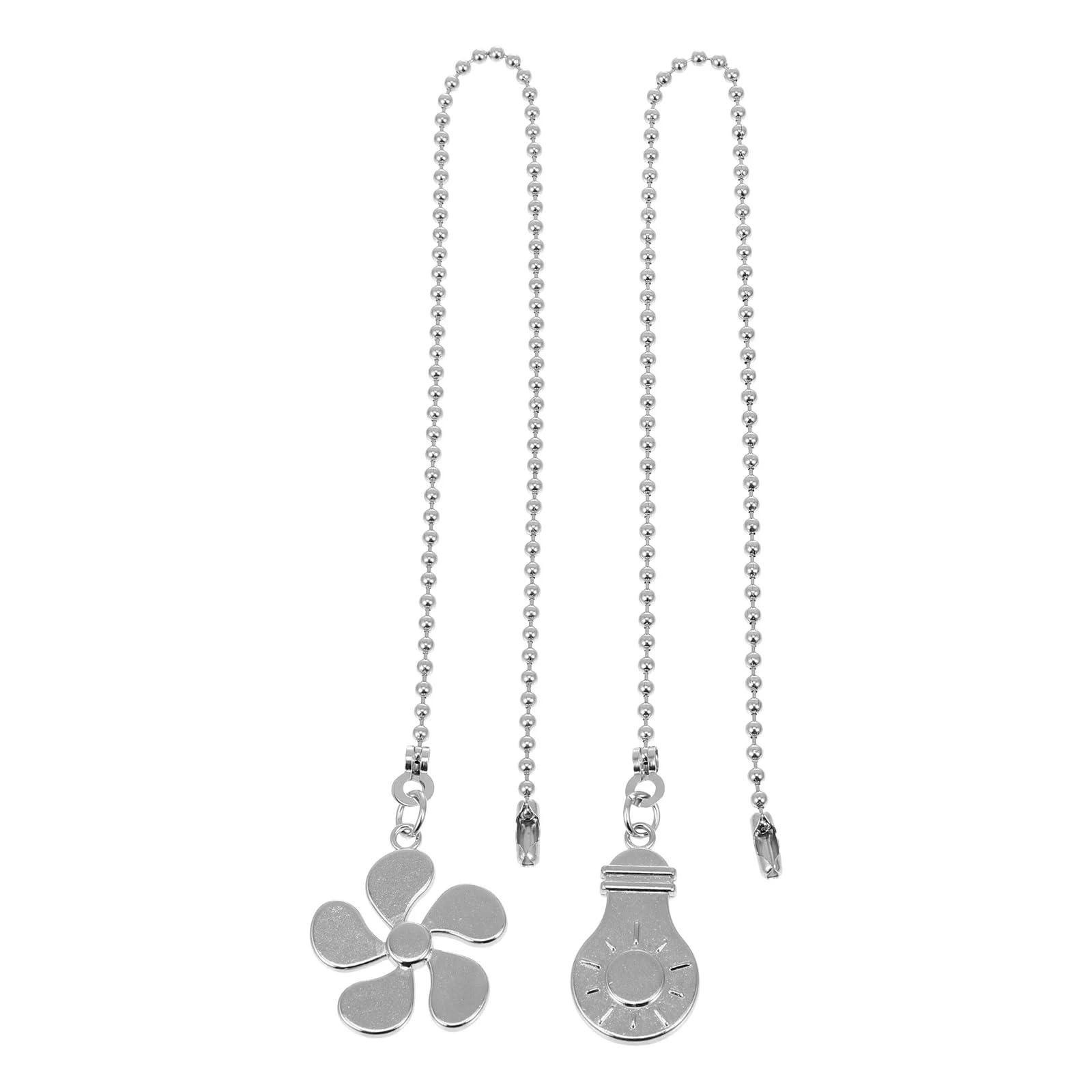Gwyzax Fan Pulls for Ceiling Fans 5 Sets Zinc Alloy Ceiling Fan Chain Pull Beaded Chandelier Extension Decor
