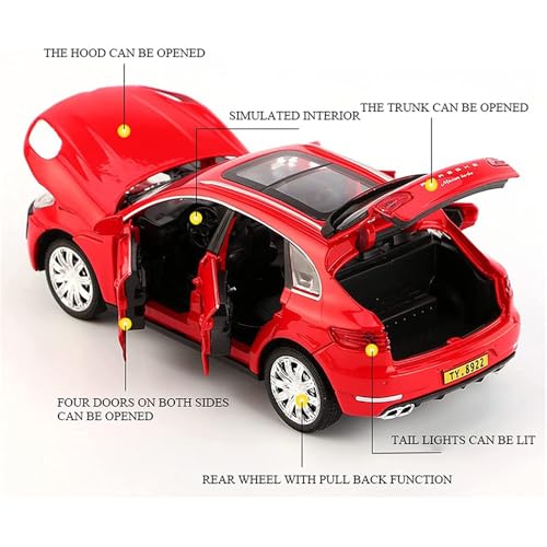 Image of Metal Diecast Car 1:32 Model Caynan Pull Back Car with Sound Light Boys Gifts Toys for Kids