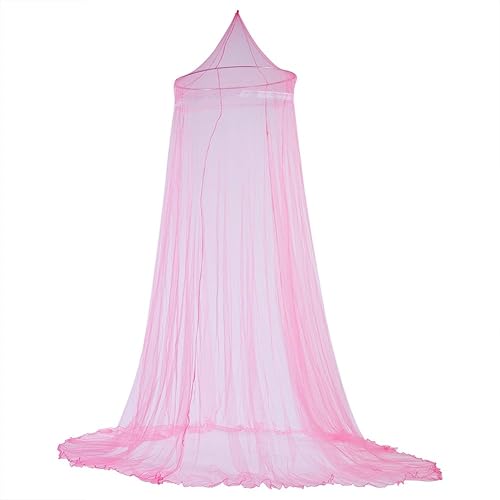 VBESTLIFE Elegante cortina de encaje de princesa para cama de niños con ventilación, tela ligera y hermosa decoración para dormitorio de niñas (rosa) disponible en Yaxa Peru