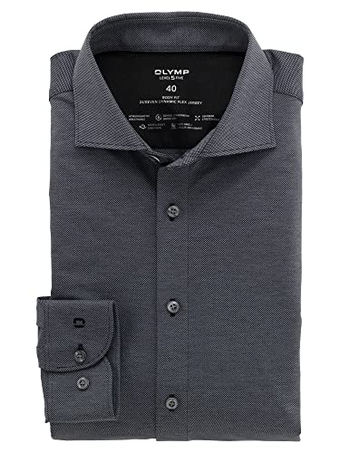 OLYMP Herren Businesshemd Langarm Level Five 24/Seven,Einfarbig,Body...
