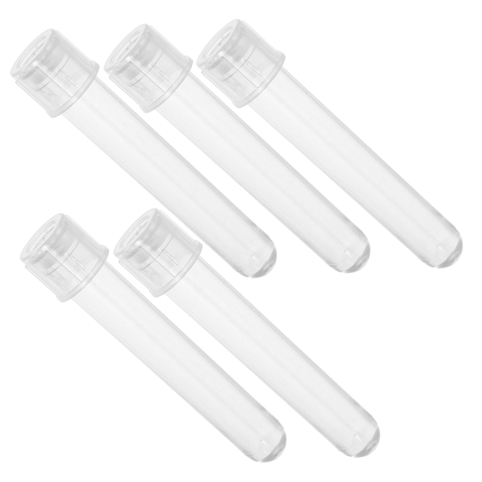 Mobestech 120pezzi Provette Plastica Con Coperchio Tubetti Per Campioni Di Liquidi e Cellule Per Laboratori e Uso Viaggi Trasparenti e Leggeri