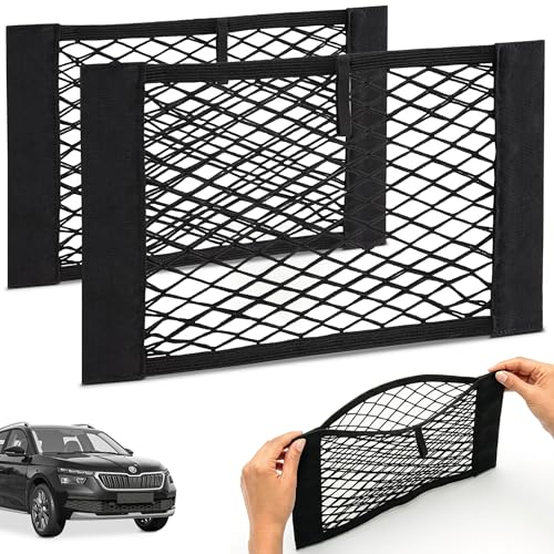 Vicera Kofferraum Netztasche Auto mit Klett • Kofferraumnetz zum...