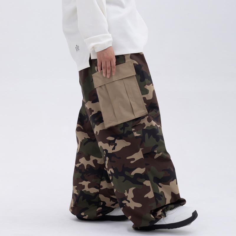 SNOWVERB Womens Mens Super Baggy 15K Waterproof Ski Snowboard Pants Mountain Freestyle Insulated Windproof Snow Pants - Image 5