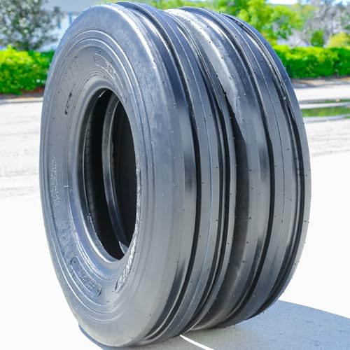 Forerunner QH621 Tractor All-Season Tire - 7.5-16 7.5X16 Load Range 8-Ply (TT) BSW Black Side Wall Set of 2