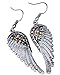 Angel Jewelry Women's Crystal Angel Wings Dangle Earrings