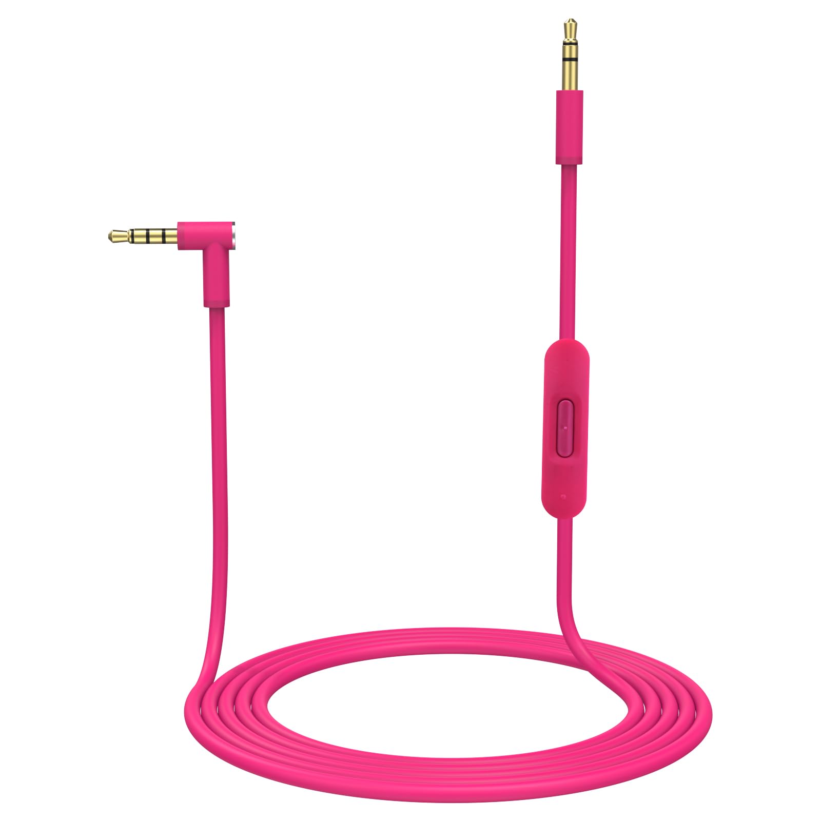Replacement Audio Cable Cord Wire with in-line Microphone and Control Compatible with for Beats by Dr Dre Headphones Solo, Studio, Pro, Detox, Wireless, Mixr, Executive, Pill (Pink)-image-49