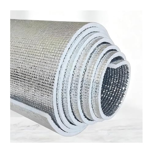 Rouleau d'isolation thermique – Film réfléchissant pour rétention de la chaleur et insonorisation, idéal pour fenêtres, radiateurs et applications au sol