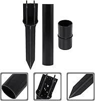 Vista 3 de Yardwe Juego de estacas de repuesto de luz solar, picos de plástico con hebilla de conector para luces de paisaje al aire libre, 6.57 x 1.25
