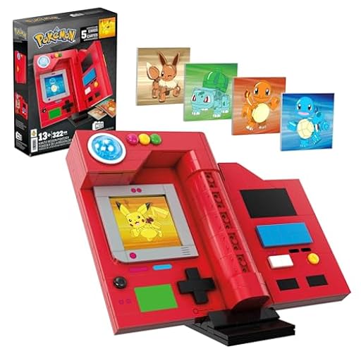 Mega Juego de Juguetes de construcción Pokémon, Pokédex de la región de Kanto con 322 Piezas, luz y 5 Tarjetas lenticulares, para niños o Adultos coleccionables | Ya disponible en tu tienda friki favorita! En mundofriki.es! Mega Juego de Juguetes de construcción Pokémon, Pokédex de la región de Kanto con 322 Piezas, luz y 5 Tarjetas lenticulares, para niños o Adultos coleccionables | Ya disponible en tu tienda friki favorita! En mundofriki.es!