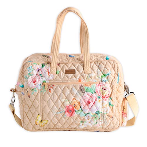 Maison d' Hermine Weekender Bags for Women Cotton Quilted Duffel Overnight Luggage Weekend Bag for Men Gym Sports Gifts Travel Business Travellers Family Trip (Ibiza)