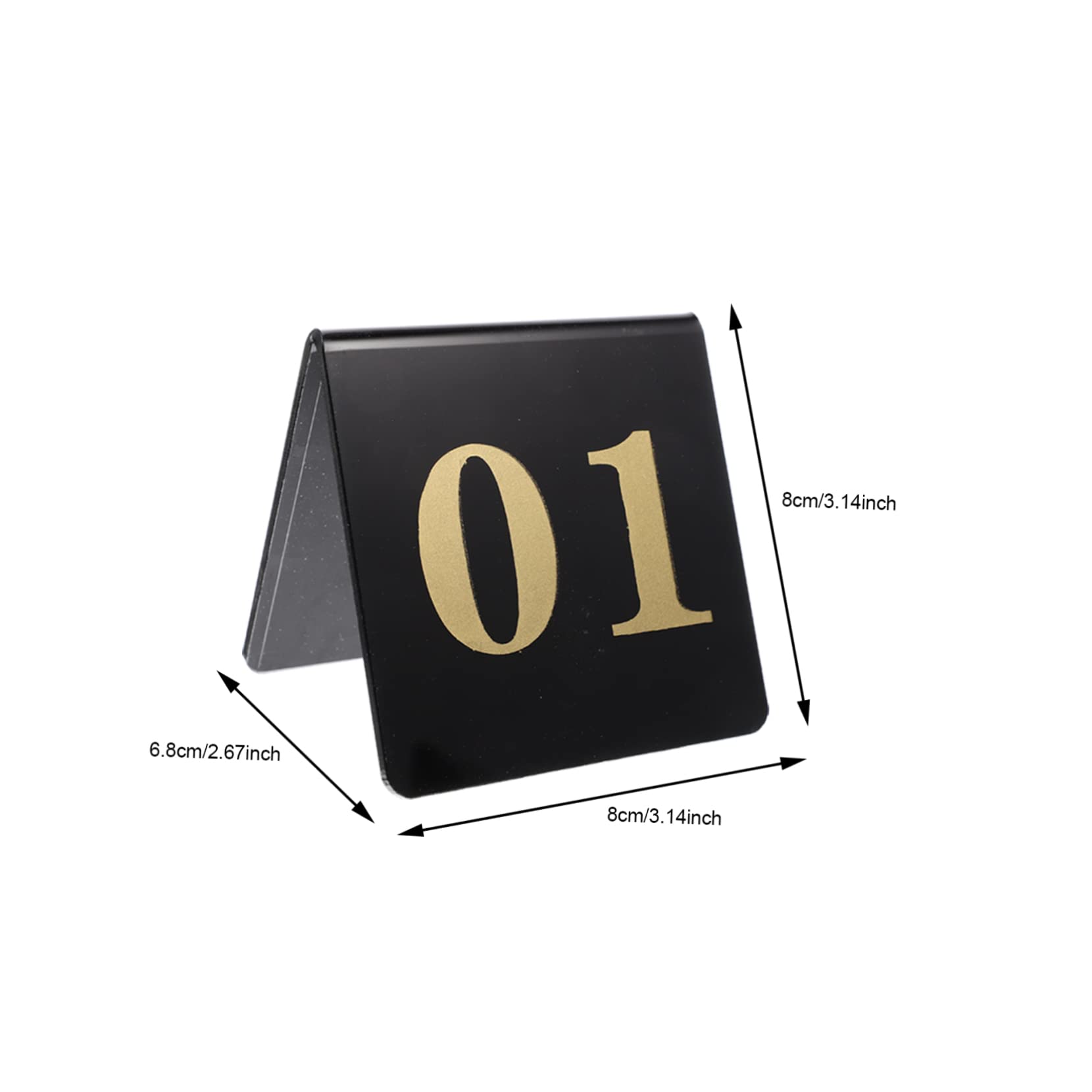 Hemobllo 10Pcs Acrylic Wedding Table Numbers Double Sided Signs for Receptions with Accents for Events Anniversaries and Special Celebrations