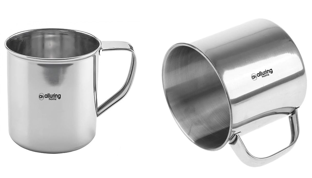 Buy Alluring Homz Premium Stainless Steel Single Wall Mug/Tea
