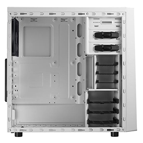 BitFenix Neos Window Side Panel Computer Case, White/Red BFC-NEO-100-WWWKR-RP, ATX/Micro ATX/Mini-IT