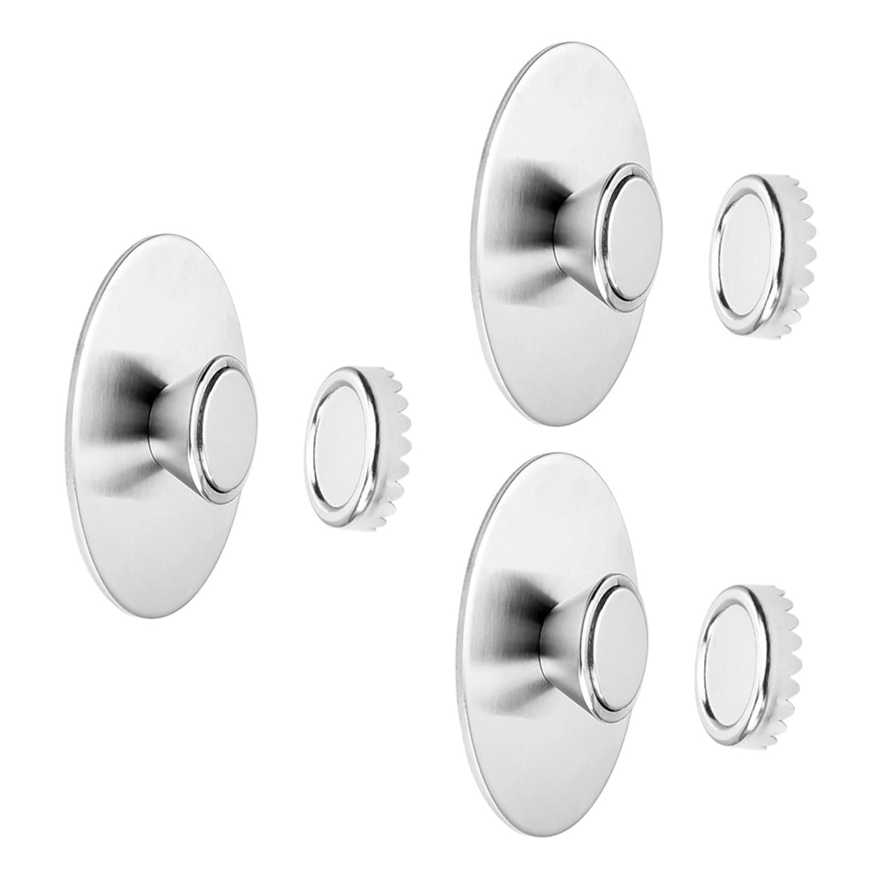 Cabilock 6stücke Magnetischer Seifenhalter Wandmontierte Seifenablage Mit Wasserableitung Elegantes Design Für Badezimmer Installieren Inkl Zubehör rutschfest Und Stabil