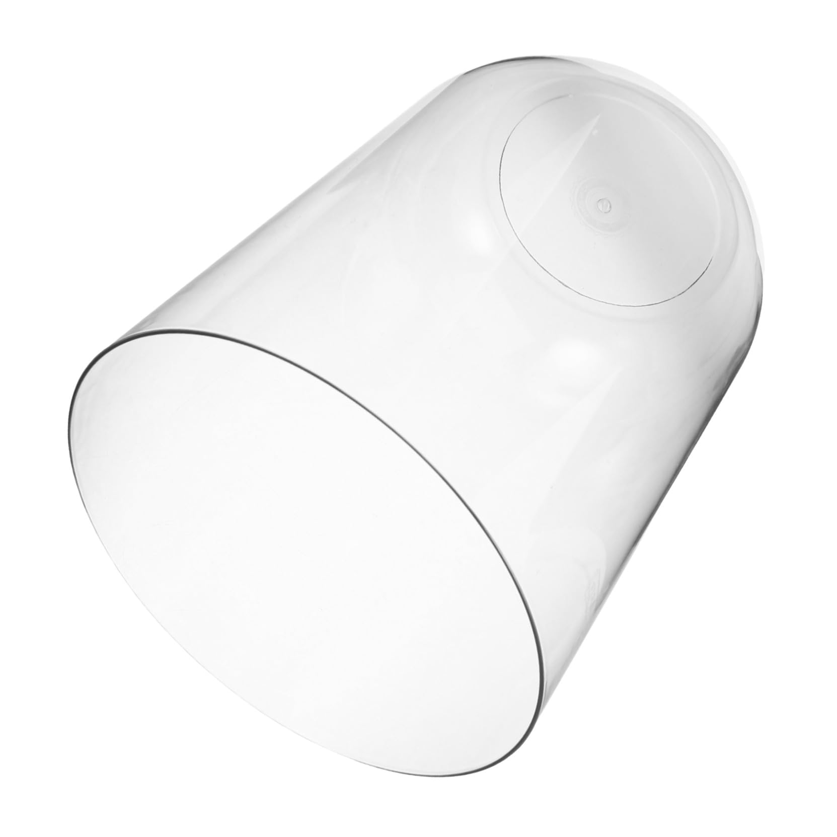 BESTonZON Aquarium Cylindrique en Plastique Pet Facile à Nettoyer 8l Design Créatif et Élégant pour Betta et Tortue pour Bureau et Débutant en Aquariophilie