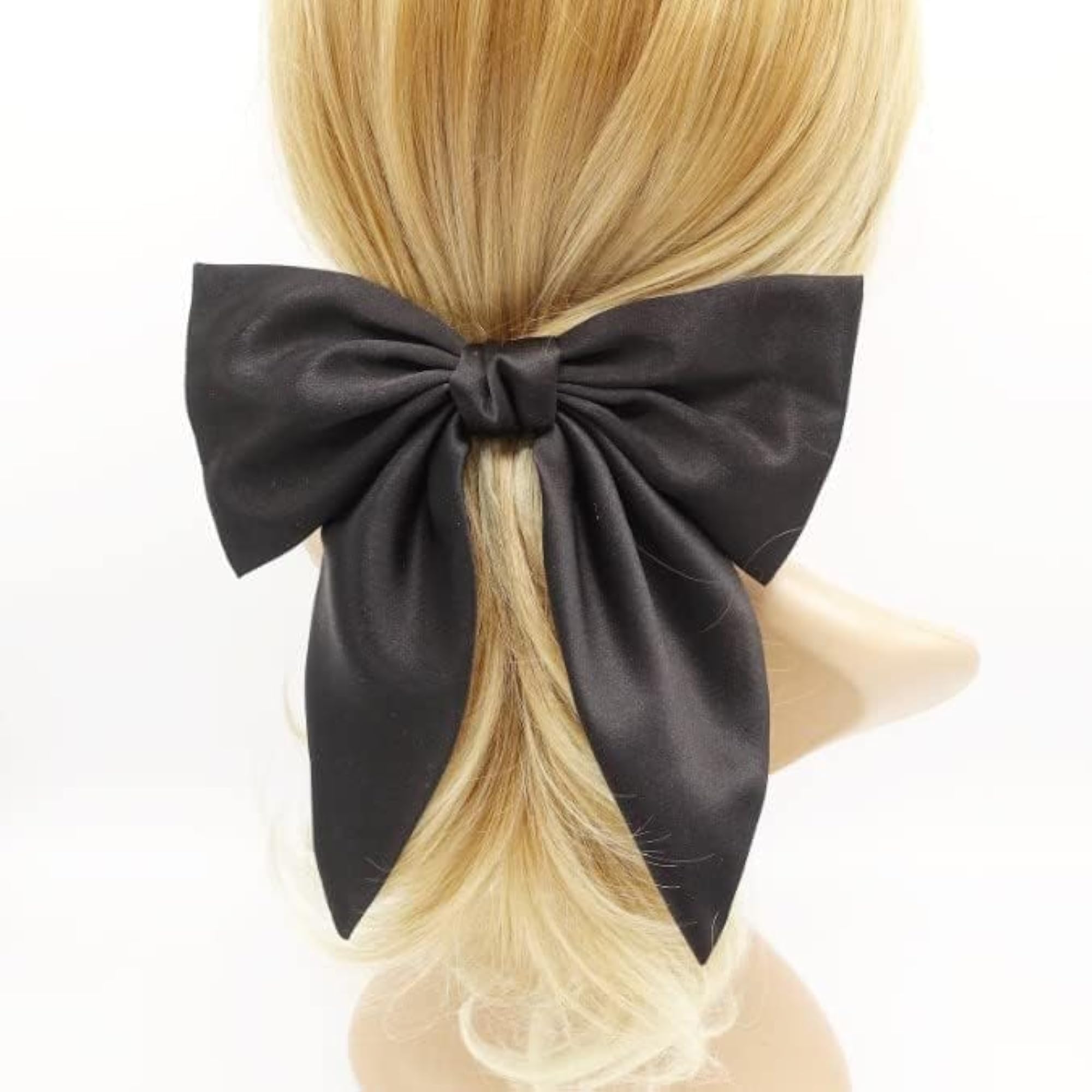 6 Pcs Sweet Pink Bow Hair Clips, Cute Kawaii Accessories