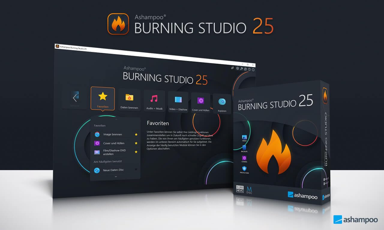 Burning Studio 25 - Multimedia Brennprogramm für Brennen, Sichern, Rippen