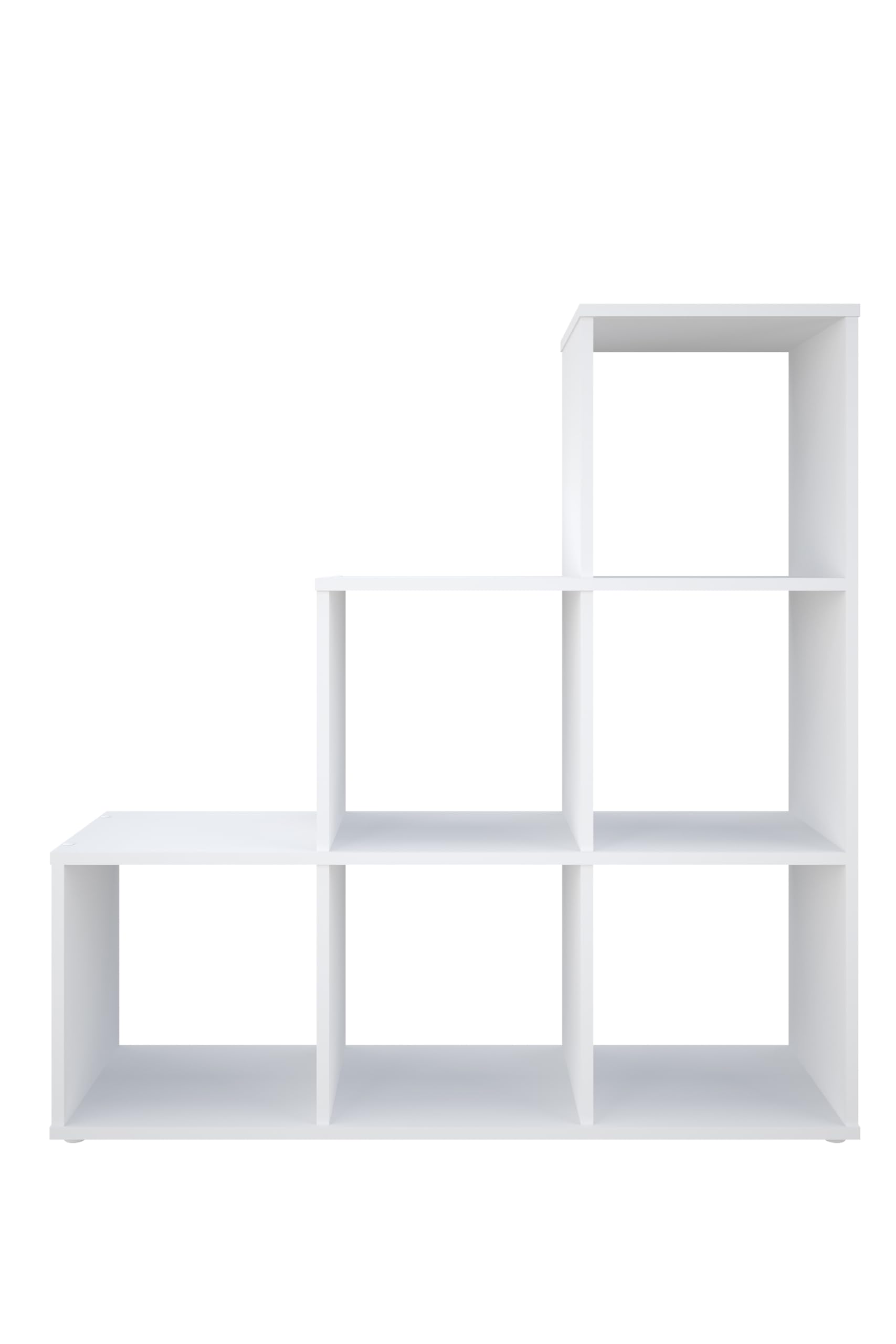 AT4 Cubic Regal In Weiß - Melaminholz Raumteiler Mit Viel Stauraum