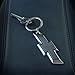 Plasticolor 004577R01 Chevrolet Textured Black and Chrome Bowtie Enamel Key Chain