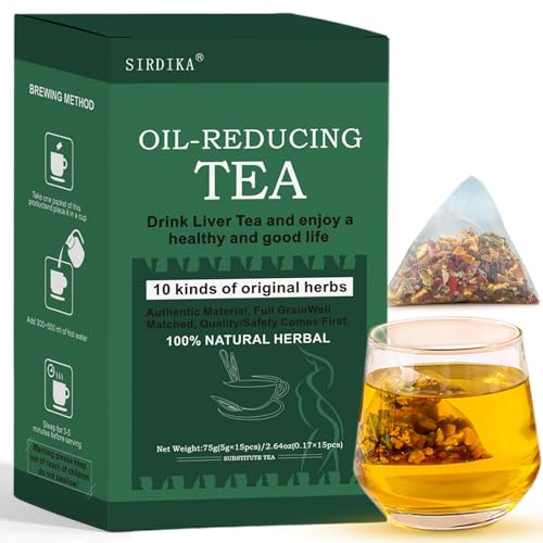 Oil Flush Tea - 10 Herbal with Excellent Formula Oil Cleansing Tea for Liver Chinese Herbal Teas 15 TeaBags (1 Box(15pcs))