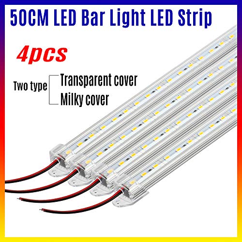 Barra LED rígida 4pcs 50cm 36 LEDs Blanco, DC12V miniatura 2