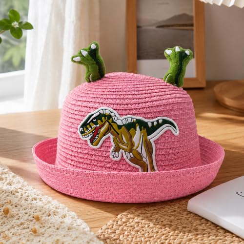 Image of VRITRAZ Baby Boy's and Girl's Kids Children Cute Printed Cartoon Gift Summer Fancy Dress Straw Fasion Hat Cap 1