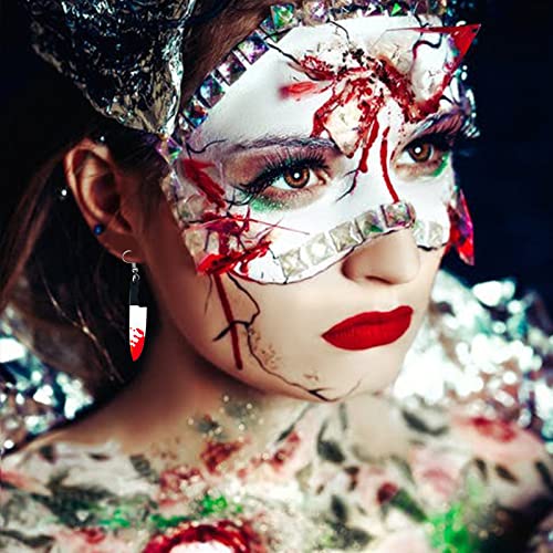 Knife Drop Dangle Earrings for Women Goth Acrylic Dagger Earrings Halloween Earring for Women Halloween Party Jewelry2