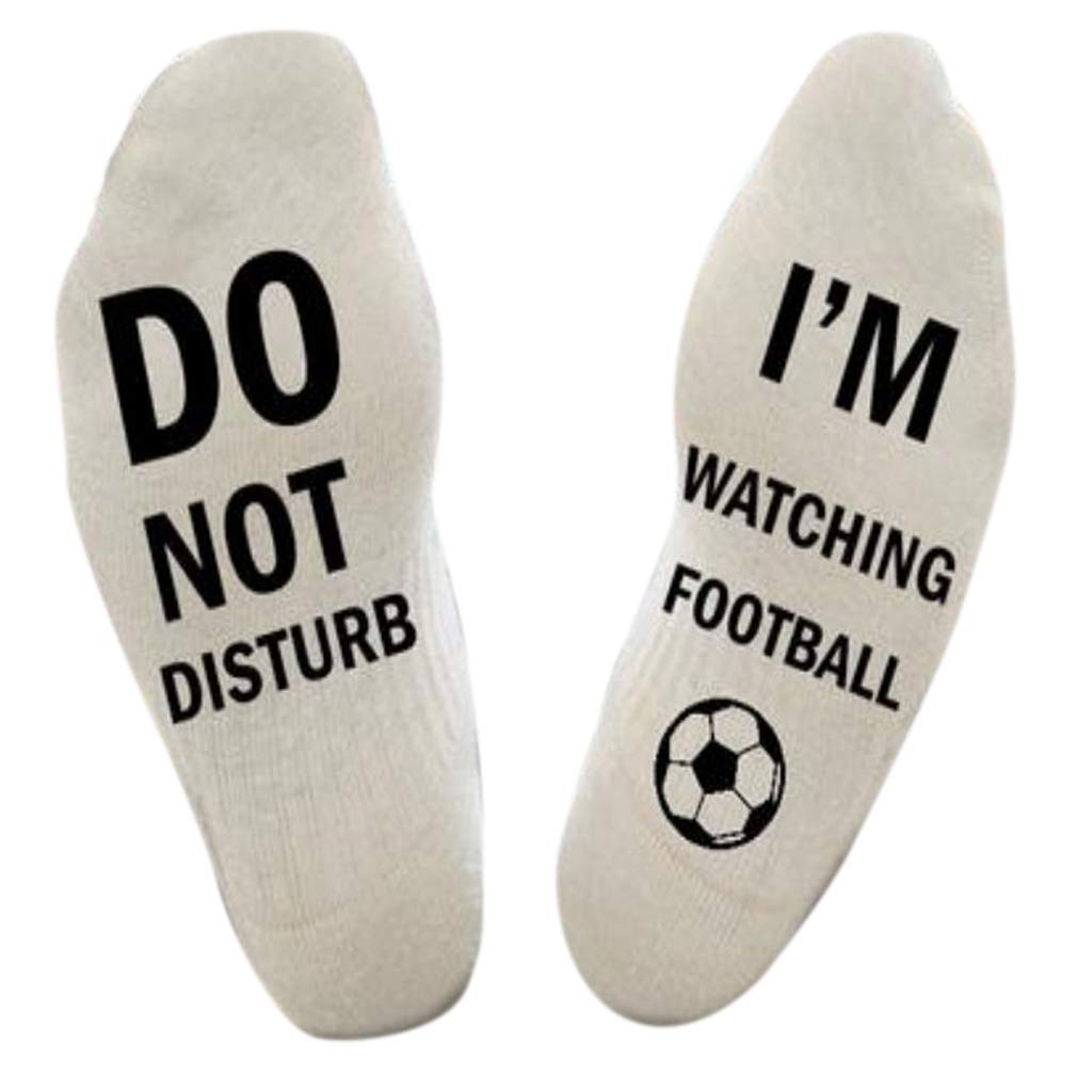 Stockings Sock,BAXIXINGYUNMU 1 Pair Football Socks Medium Rugby Funny Fashion Trend Unisex Men Soft Elastic Breathable Winter Autumn Casual Letters Print Personality Sock
