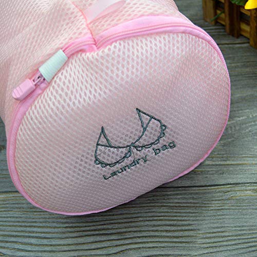Rong Laundry Wash Bags with Zipper,Fabric Durable Mesh Laundry Bags for Delicates Reusable Travel Organization Laundry Bags for Blouse Hosiery Stocking Underwear Bra Lingerie(7Pack)