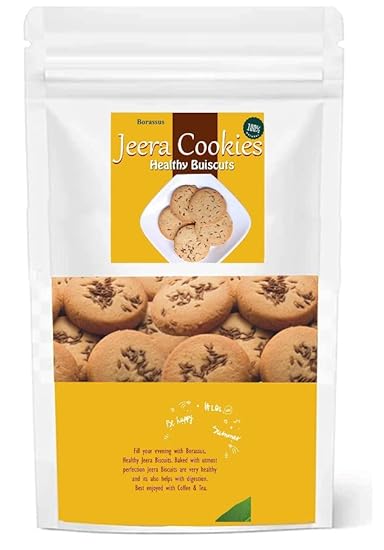Borassus Jeera Biscuits 450 Grams | Cumin Seed Cookies Digestive Biscuits | Ingredients Flour, Milk, and Aromatic Jeera | Sugar Free Helps in Weight Management