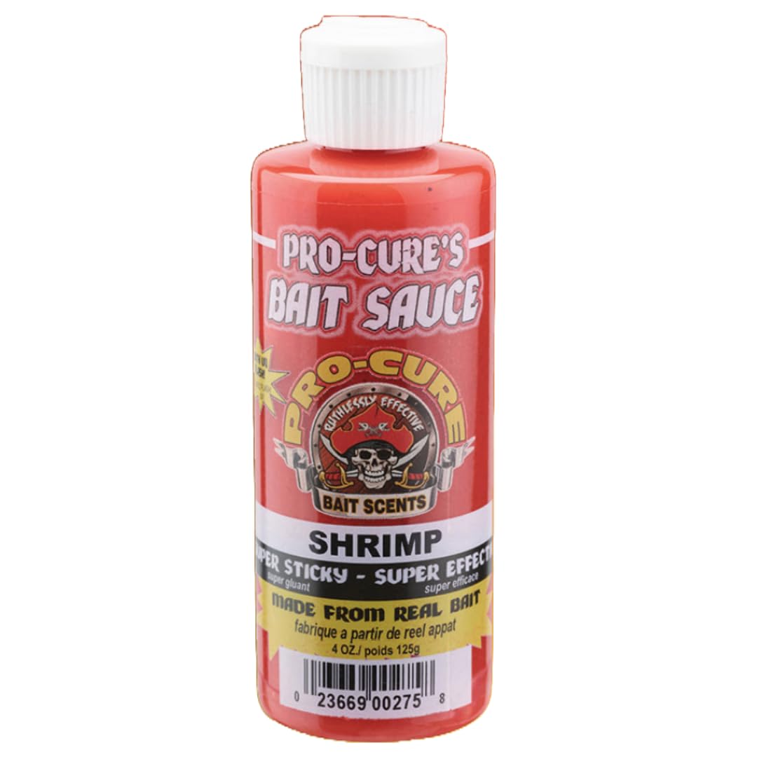Pro-Cure Shrimp Bait Sauce, 4 Ounce, Red
