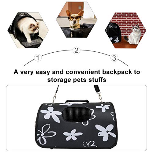 Balacoo Bolsa para transporte de animais de estimação, portátil, para gatos, mochila ajustável para