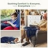 Sivio Weighted Lap Blanket, Minky Dots Weighted Blanket,Soft and Cozy Cooling Heavy Blanket, Calm and Nap, School and Home, 2lbs 20 x 30inches, Navy Blue #5