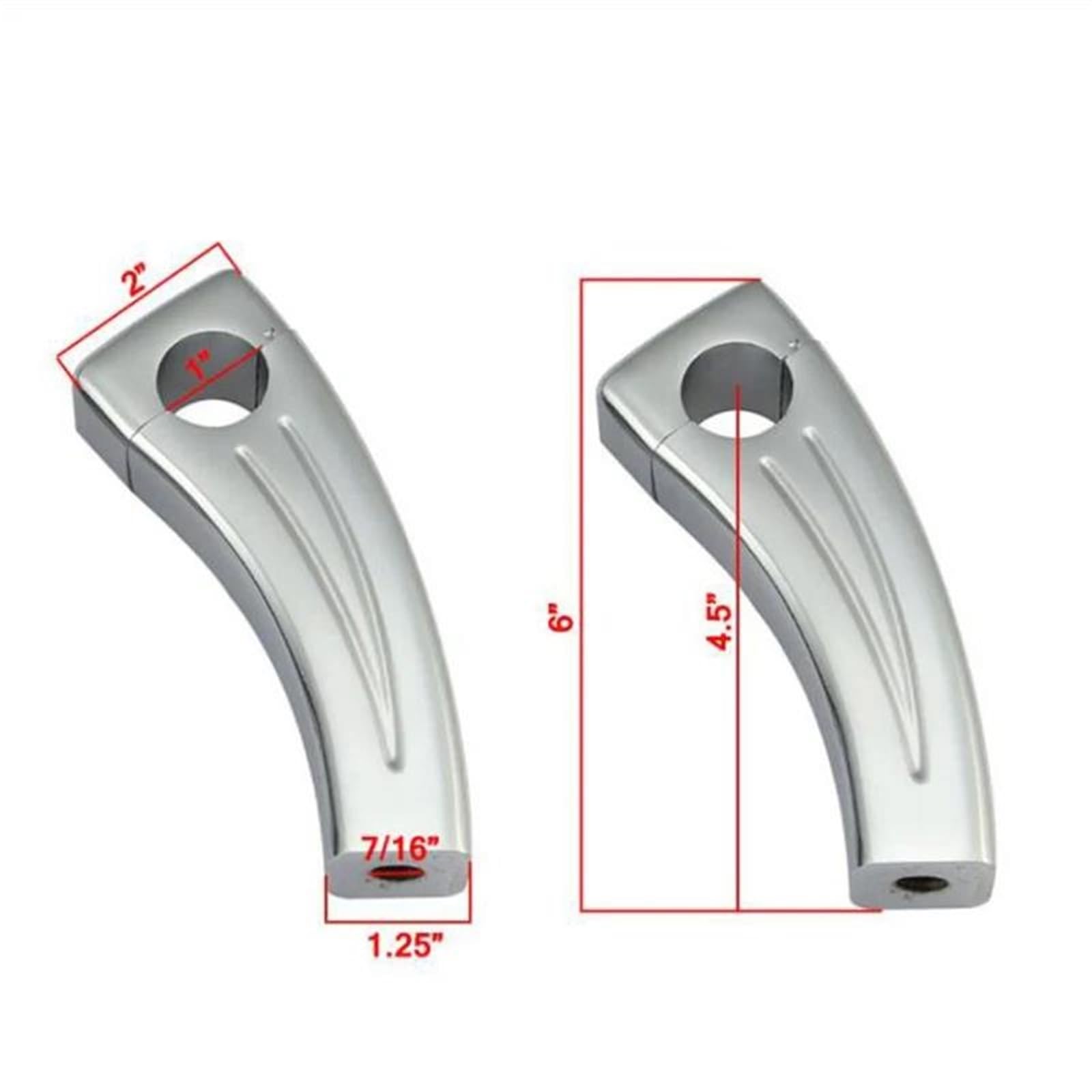 Abrazadera Elevadores Manillar para Yamaha V-Star 650/1100 Classic Custom Silverado Road Star 1600/1700 Manillar Riser Montaje Abrazadera Adaptador Piezas Elevador De Manillar