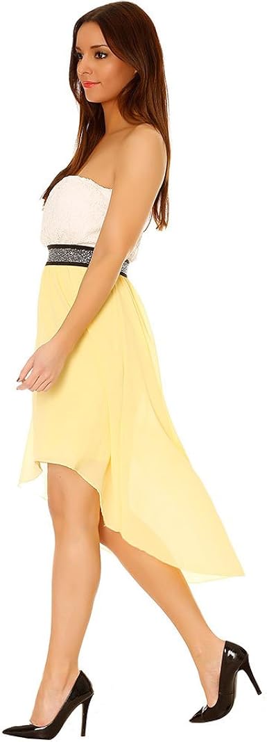 robe bustier jaune